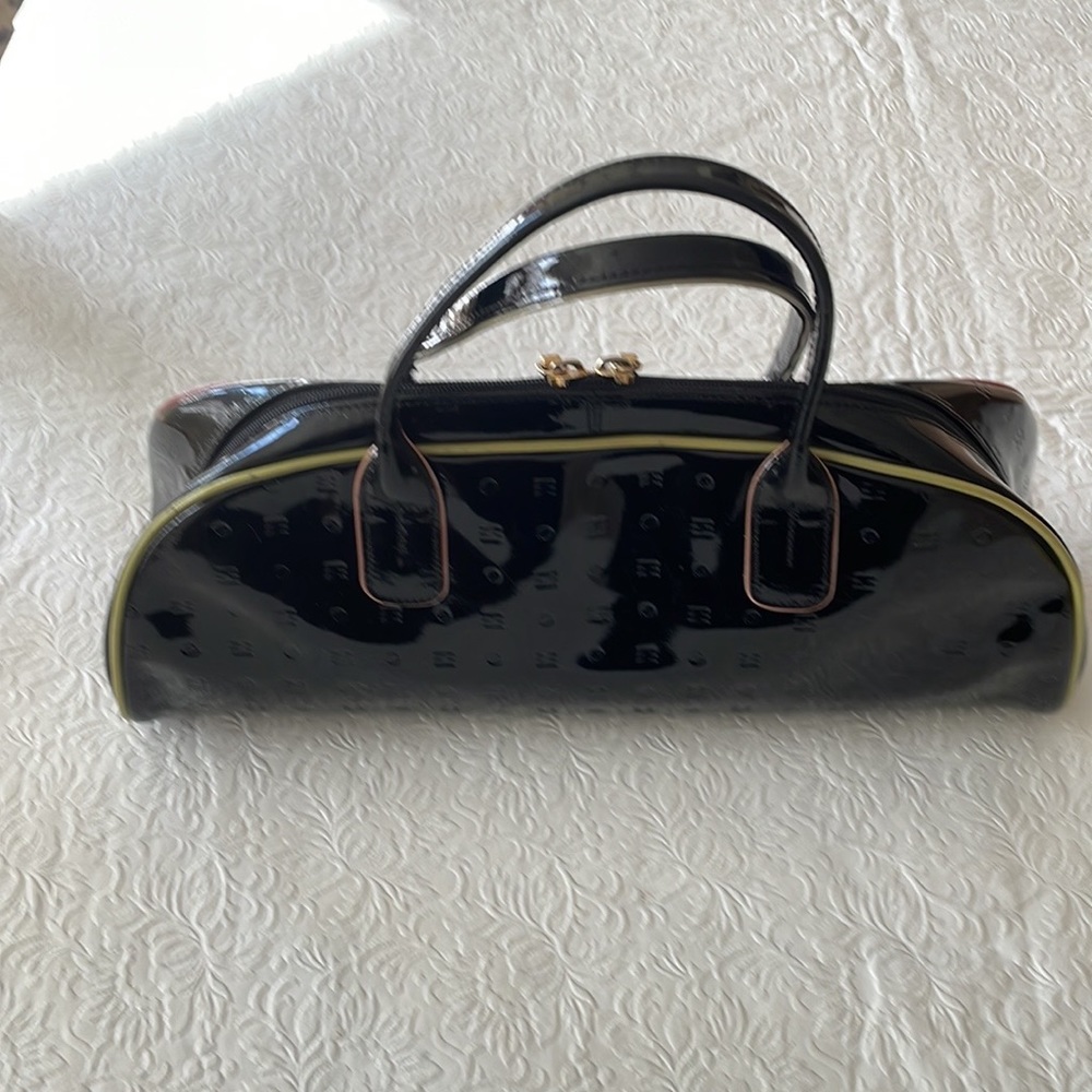 Arcadia Black patent handbag